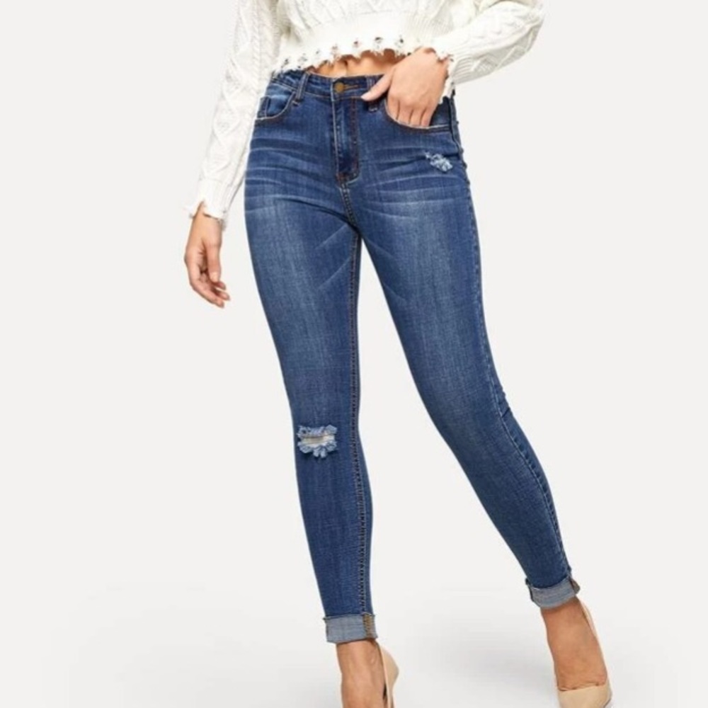 Rip Knee Jeggings